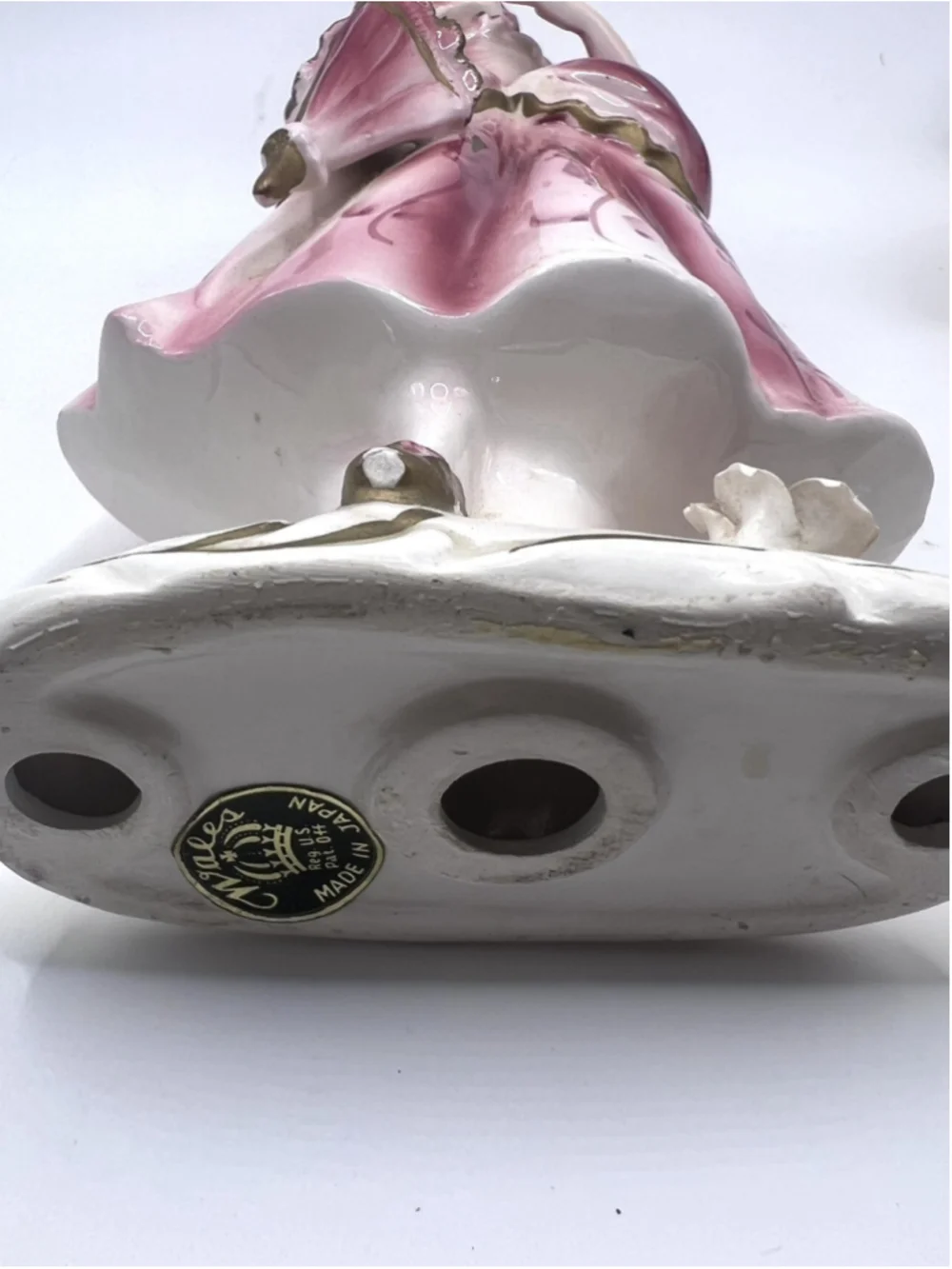 Vintage Wales Victorian Porcelain Figurines Set Man Woman Couple Made in Japan